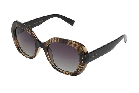 Polarised Sunglasses 3914F Kamilla Grey Stripe Green 1YR WARR