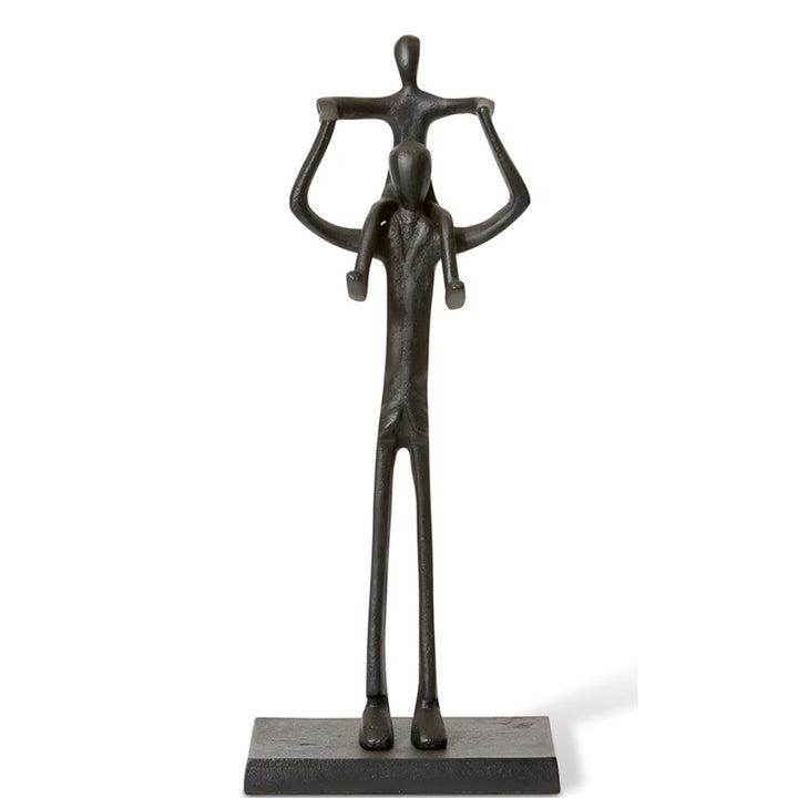 Father and Son Sculpture  | Black
