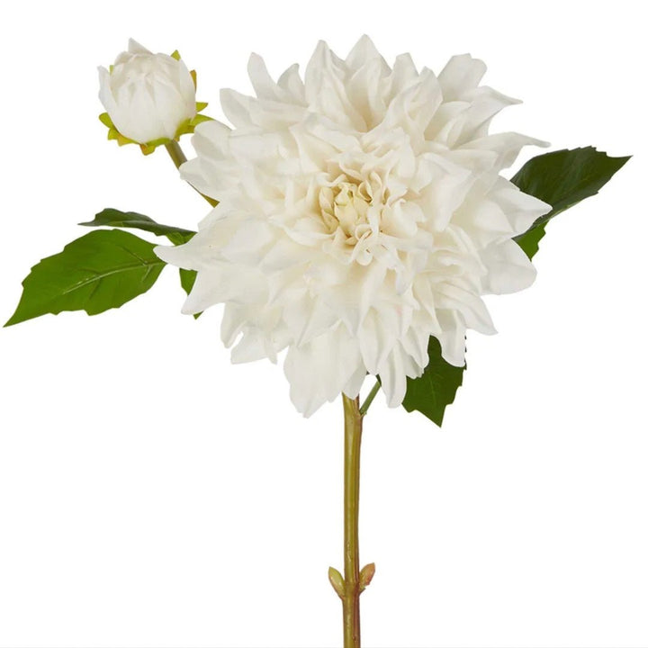 Faux Dahlia 'Real Touch' Stem | White | 76cm - Suzie Anderson Home