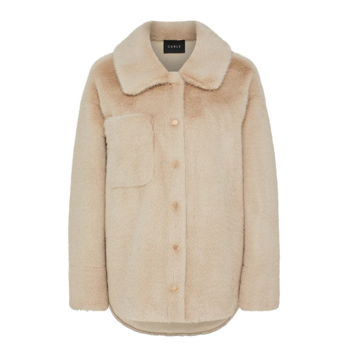 Cable | Franzi Faux Fur Jacket | Camel