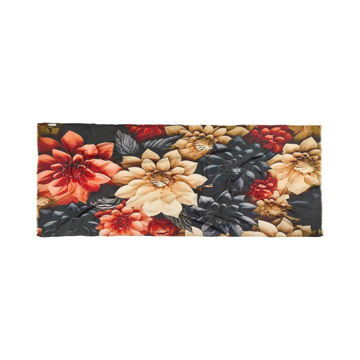 Fenna Floral Cashmere & Merino Wool Scarf – Lightweight Luxury Winter Wrap - Suzie Anderson Home