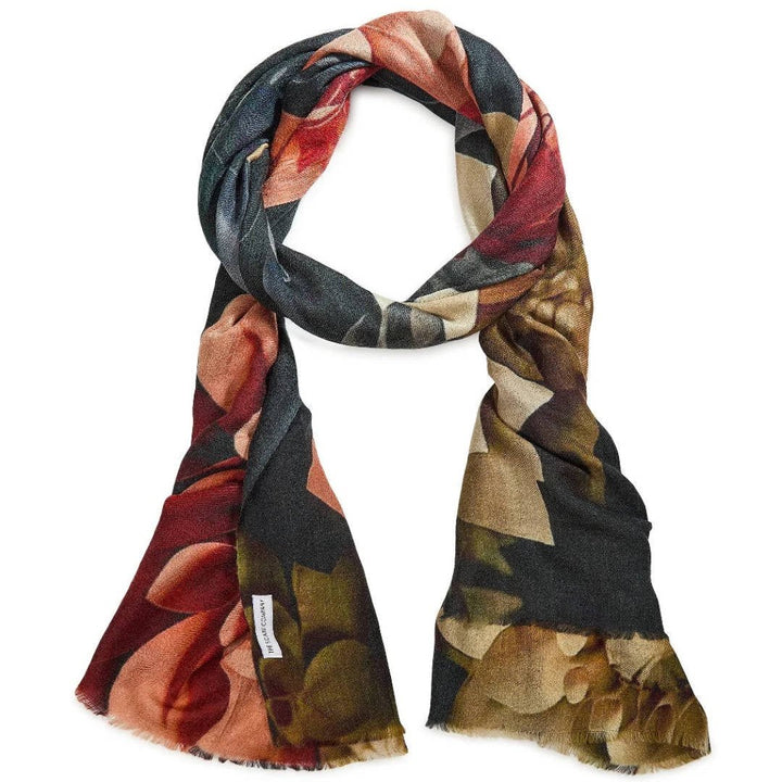 Fenna Floral Cashmere & Merino Wool Scarf – Lightweight Luxury Winter Wrap - Suzie Anderson Home