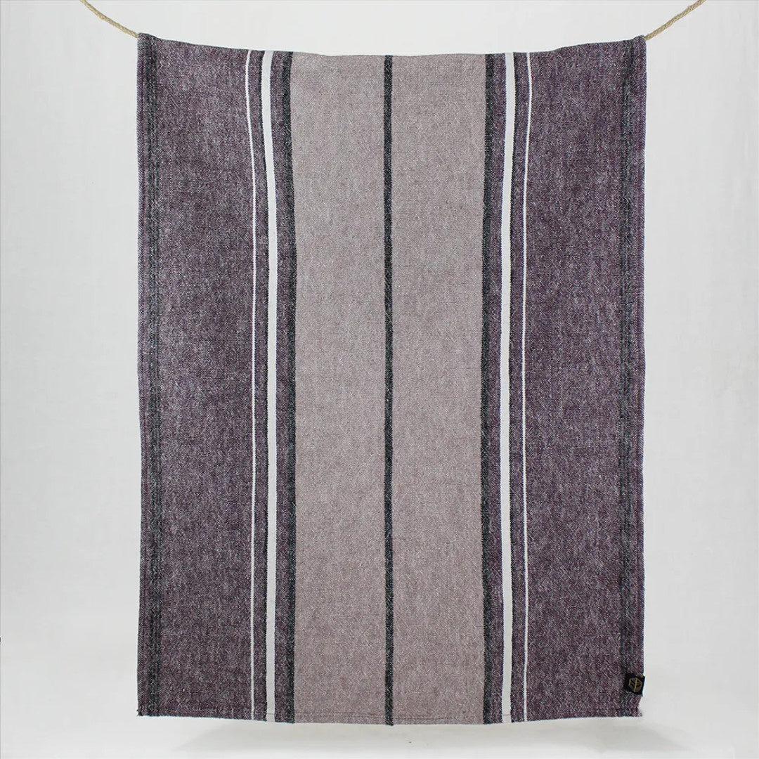 Rimini II Linen Tea Towel | Fig