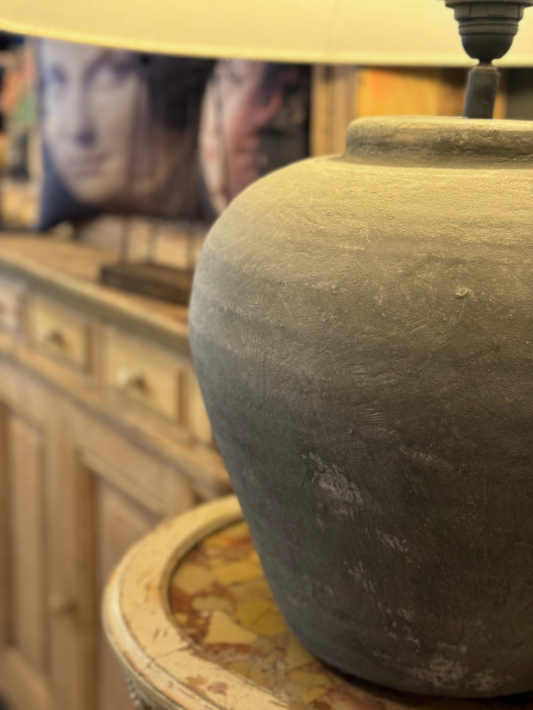 Figo Jug Lamp Base | Grey | W38 x H45cm - Suzie Anderson Home