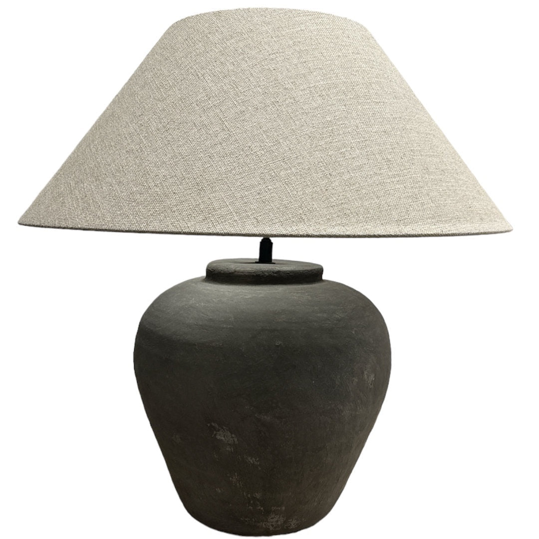 Figo Jug Lamp Base | Grey | W38 x H45cm - Suzie Anderson Home