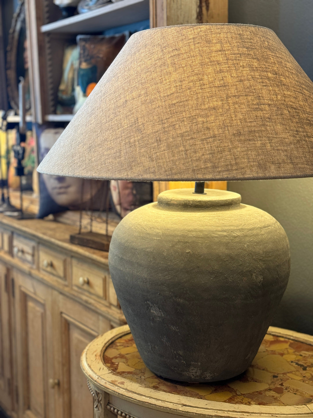 Figo Jug Lamp Base | Grey | W38 x H45cm - Suzie Anderson Home