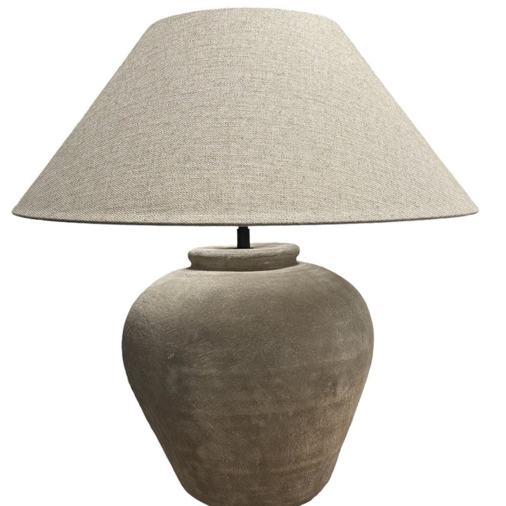 Figo Jug Lamp Base | White/Ecru | W38cm x H45cm - Suzie Anderson Home