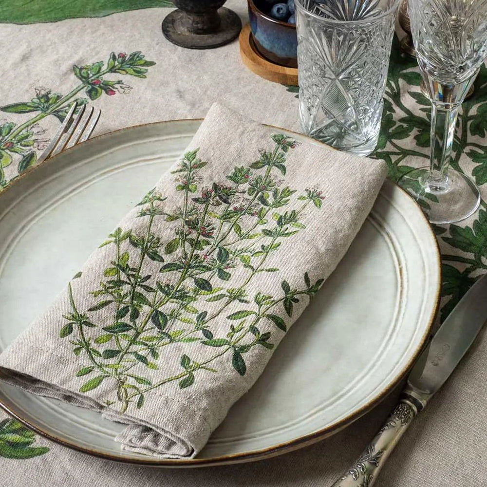 Fine Herbs | Linen Napkins | Set of 6 Mixed - Suzie Anderson Home