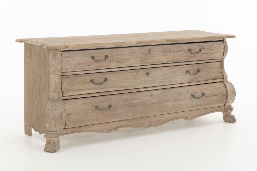Fitzgerald Chest of Drawers | Recycled Wood | Flamant Belgium | L198 x D62 x H78cm - Suzie Anderson Home