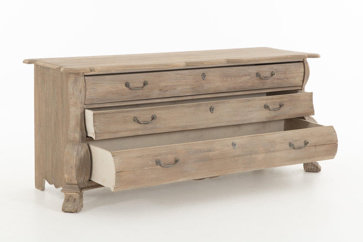 Fitzgerald Chest of Drawers | Recycled Wood | Flamant Belgium | L198 x D62 x H78cm - Suzie Anderson Home