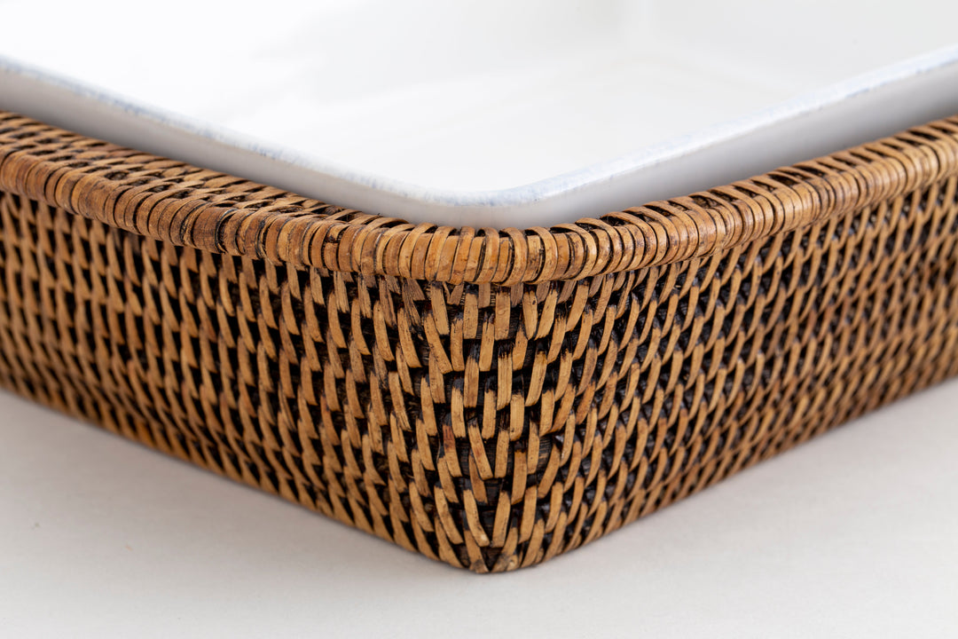 Flamant Belgium | Togo Jille Tray with Ceramic Insert 35cm - Suzie Anderson Home