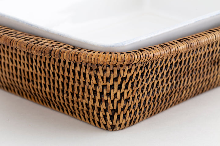 Flamant Belgium | Togo Jille Tray with Ceramic Insert 35cm - Suzie Anderson Home