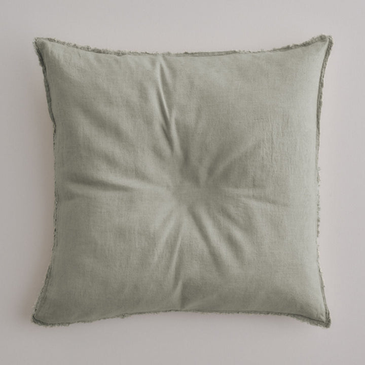 Flocca Euro Linen Pillowcase | Argent - Suzie Anderson Home