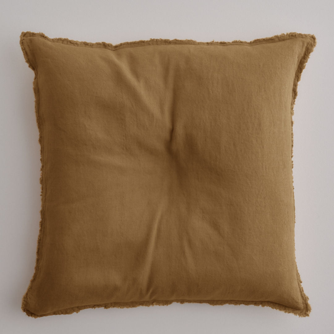 Flocca Euro Linen Pillowcase | Russo - Suzie Anderson Home