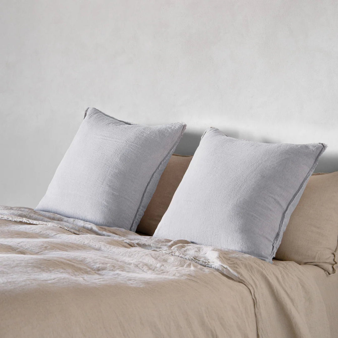 Flocca Euro Pillowcase | Fog - Suzie Anderson Home
