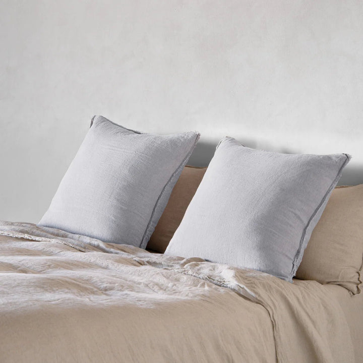 Flocca Euro Pillowcase | Fog - Suzie Anderson Home