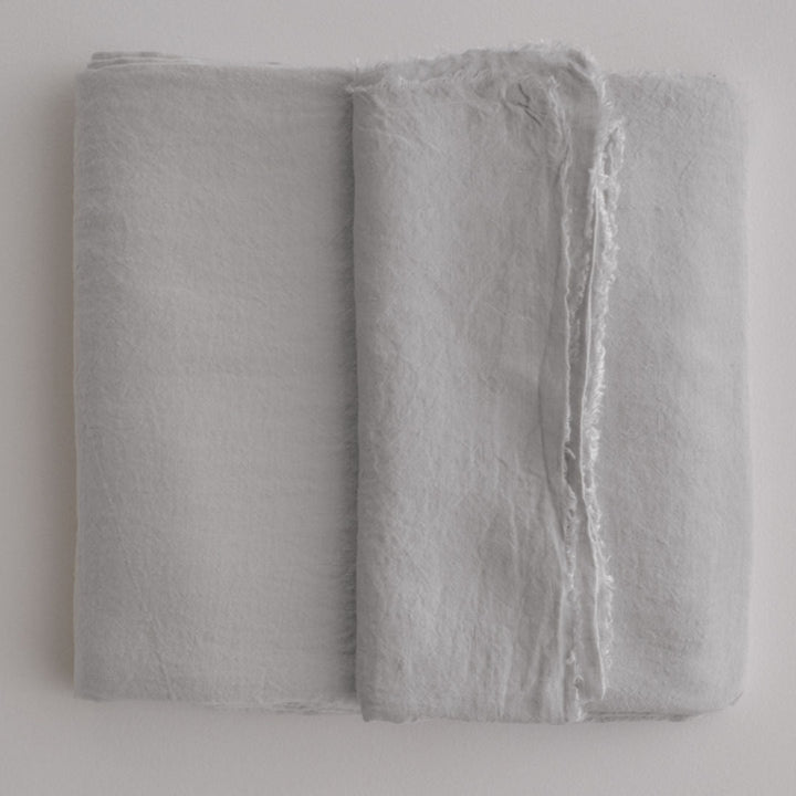 Flocca Flat Sheet | Fog - Suzie Anderson Home