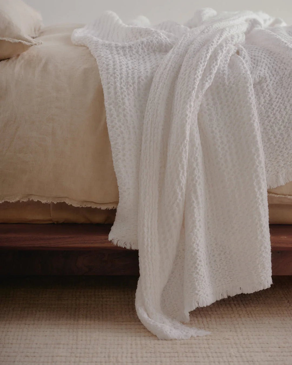 Flocca Linen Blanket | Ayrton | 230x260cm - Suzie Anderson Home