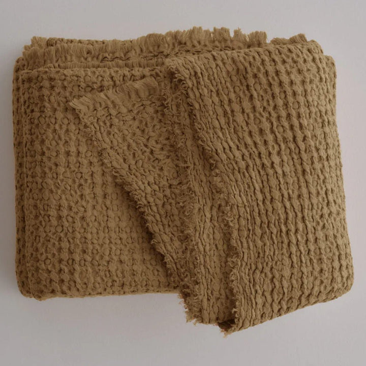 Flocca Linen Blanket | Russo | 260cm x 230cm - Suzie Anderson Home