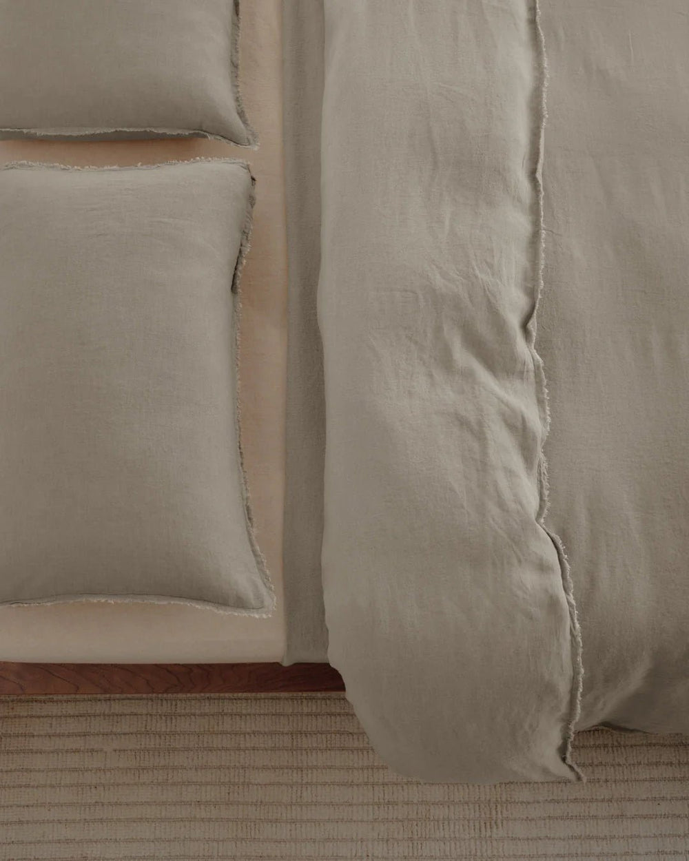 Flocca Standard Linen Pillowcase | Cep *NC - Suzie Anderson Home