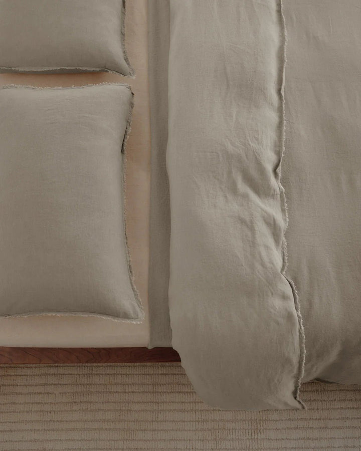Flocca Standard Linen Pillowcase | Cep *NC - Suzie Anderson Home
