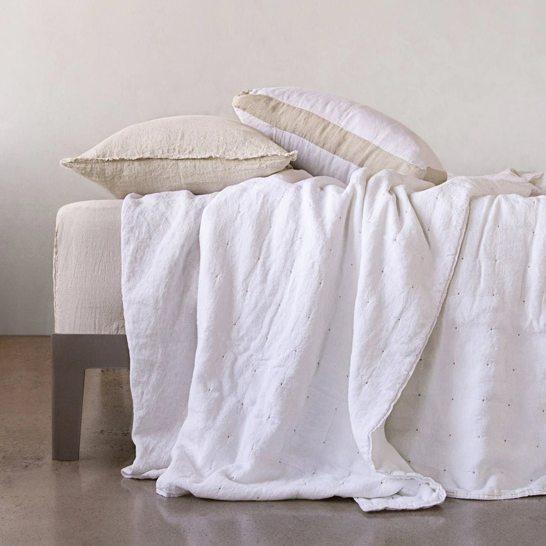 Flocca Standard Linen Pillowcase | Sable - Suzie Anderson Home