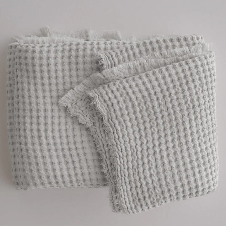 Flocca Linen Blanket | Fog | 230x260cm