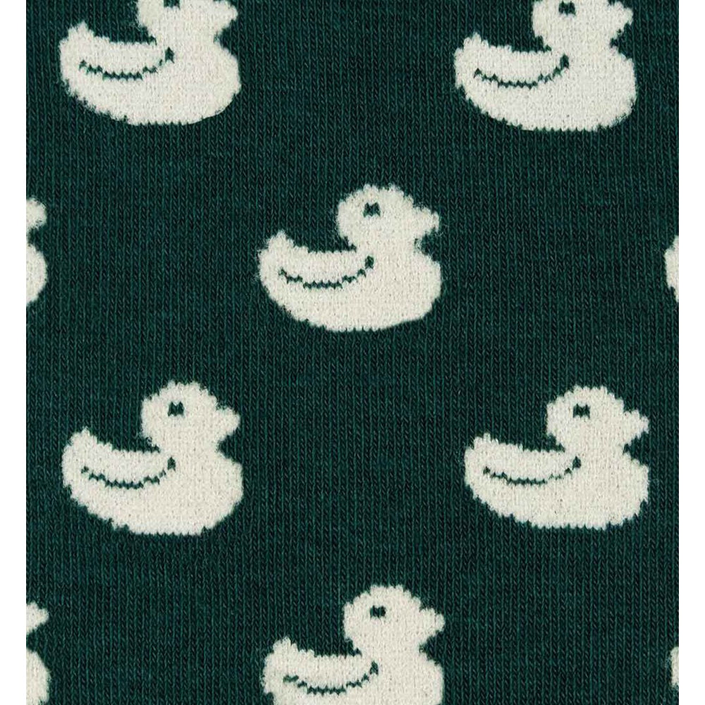 Forest Green Duckling Cotton Blend Socks - Suzie Anderson Home