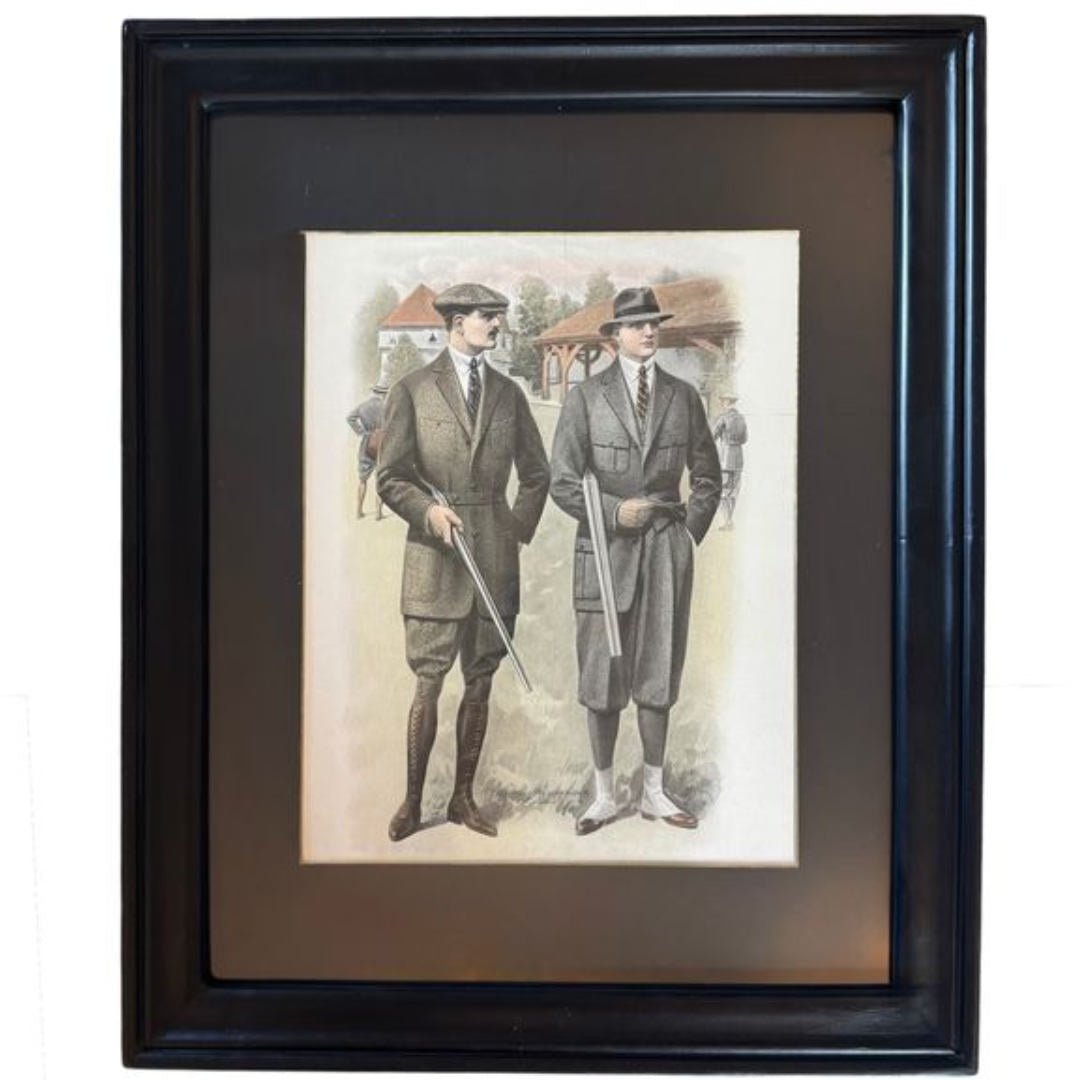 French Lithograph | Gentlemen Hunting | B - Suzie Anderson Home