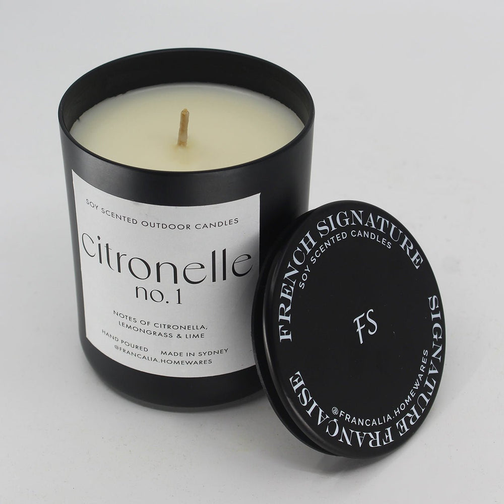 French Signature Burnished Candle | Citronelle No.1 *Z - Suzie Anderson Home