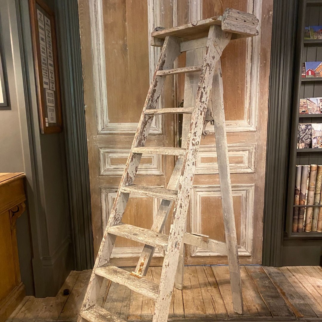 French Vintage Painters Ladder (BOWRAL) - Suzie Anderson Home