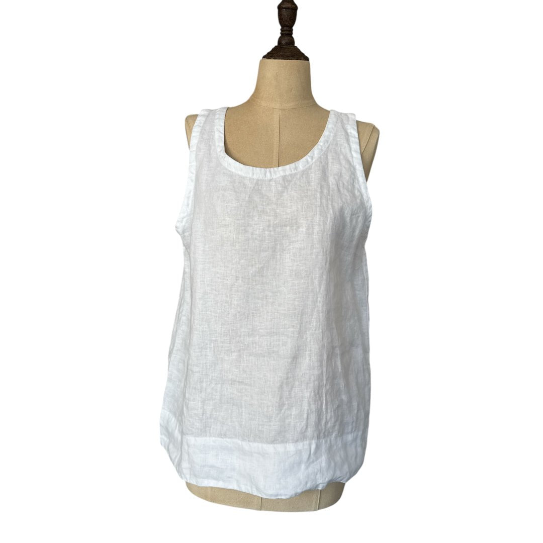 Frockk | Alice Linen Tank | White - Suzie Anderson Home