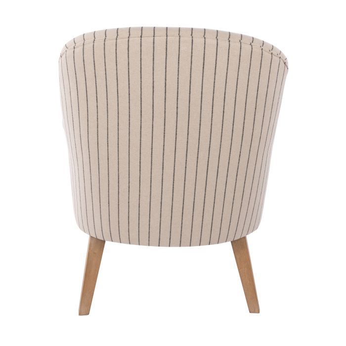 Everton Monet Armchair | Linen/Cotton Pinstripe