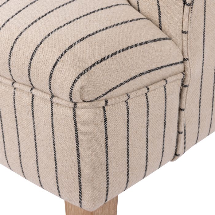 Everton Monet Armchair | Linen/Cotton Pinstripe