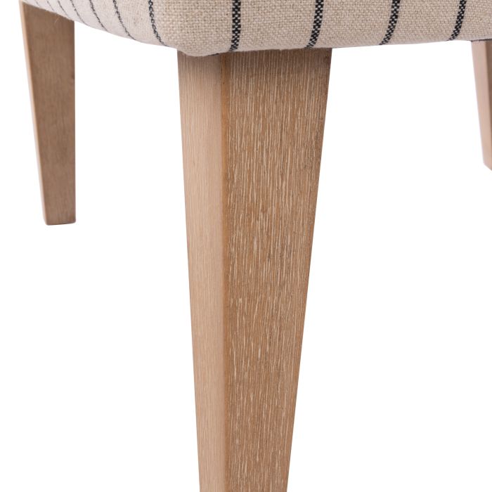 Everton Monet Armchair | Linen/Cotton Pinstripe