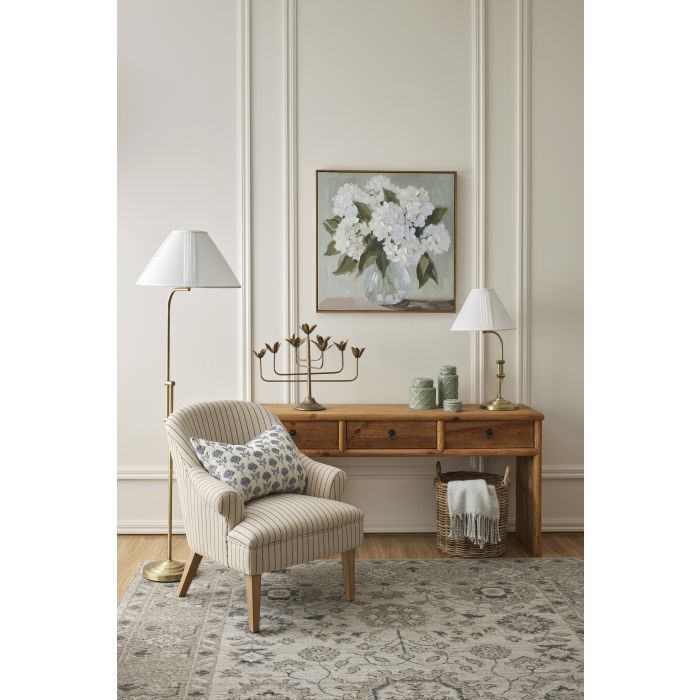 Everton Monet Armchair | Linen/Cotton Pinstripe