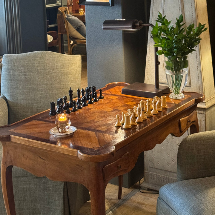 French Walnut Games Table | Restored-Suzie Anderson Home