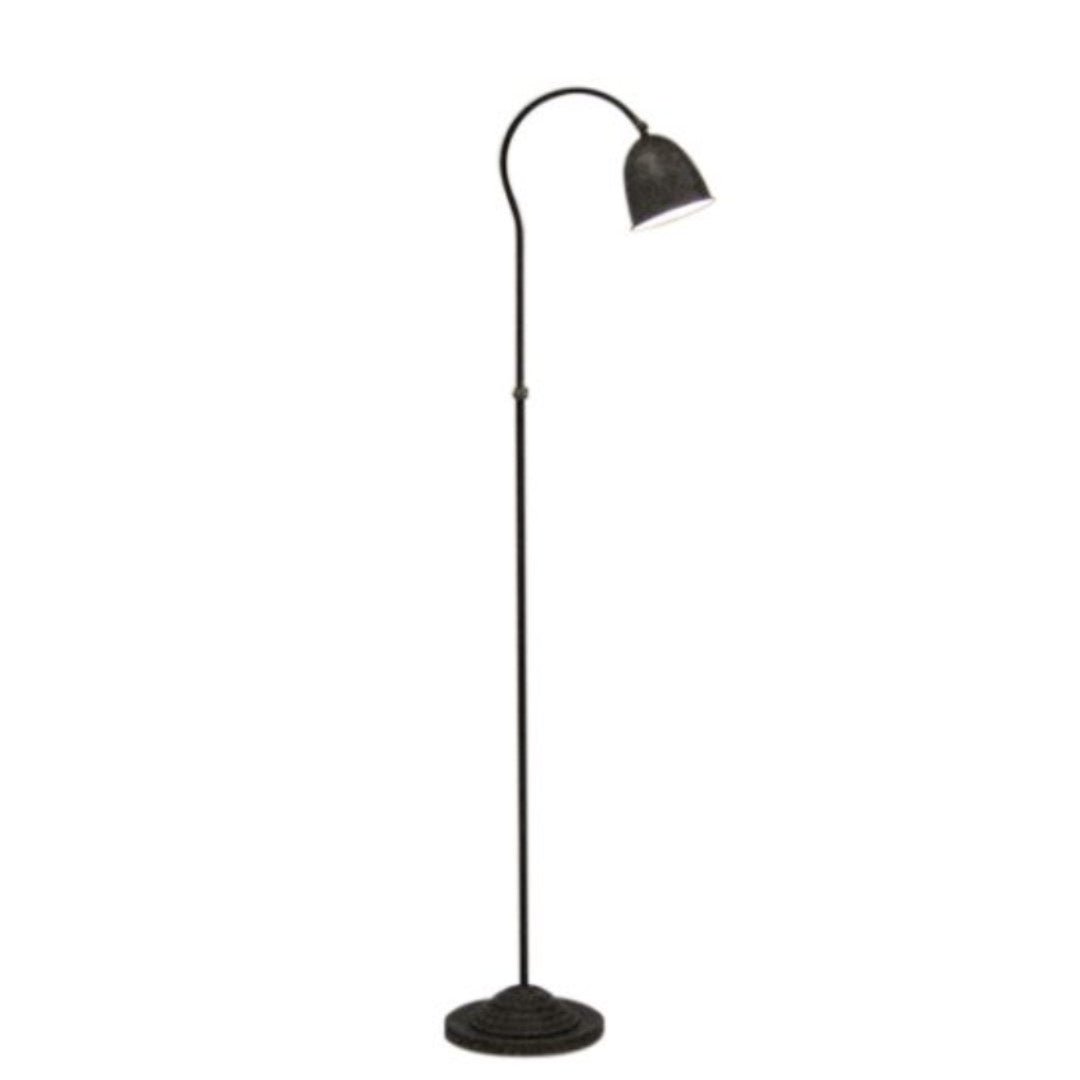 Garda floor lamp | includes shade | Matt black | H 120 - 190cm - Suzie Anderson Home