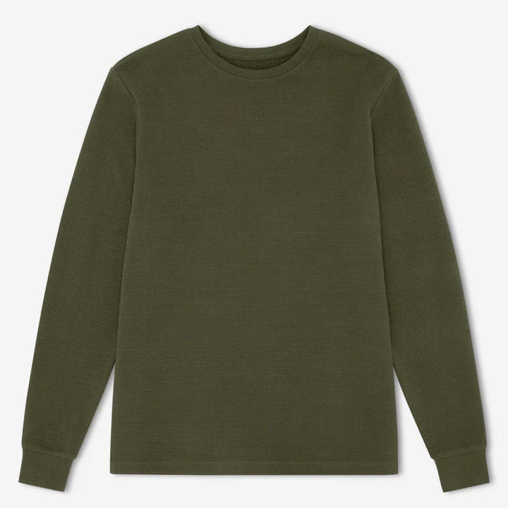 Simple | Men’s Smith Long Sleeve Waffle | Fatigue