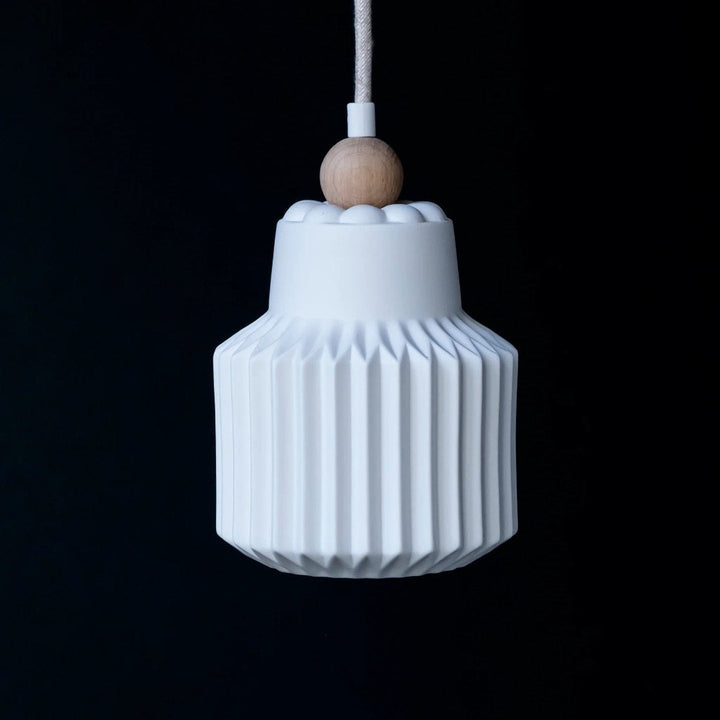 Georgette S24 | Porcelain Pendant Light w Rosette #5 Ceiling Rose-Suzie Anderson Home