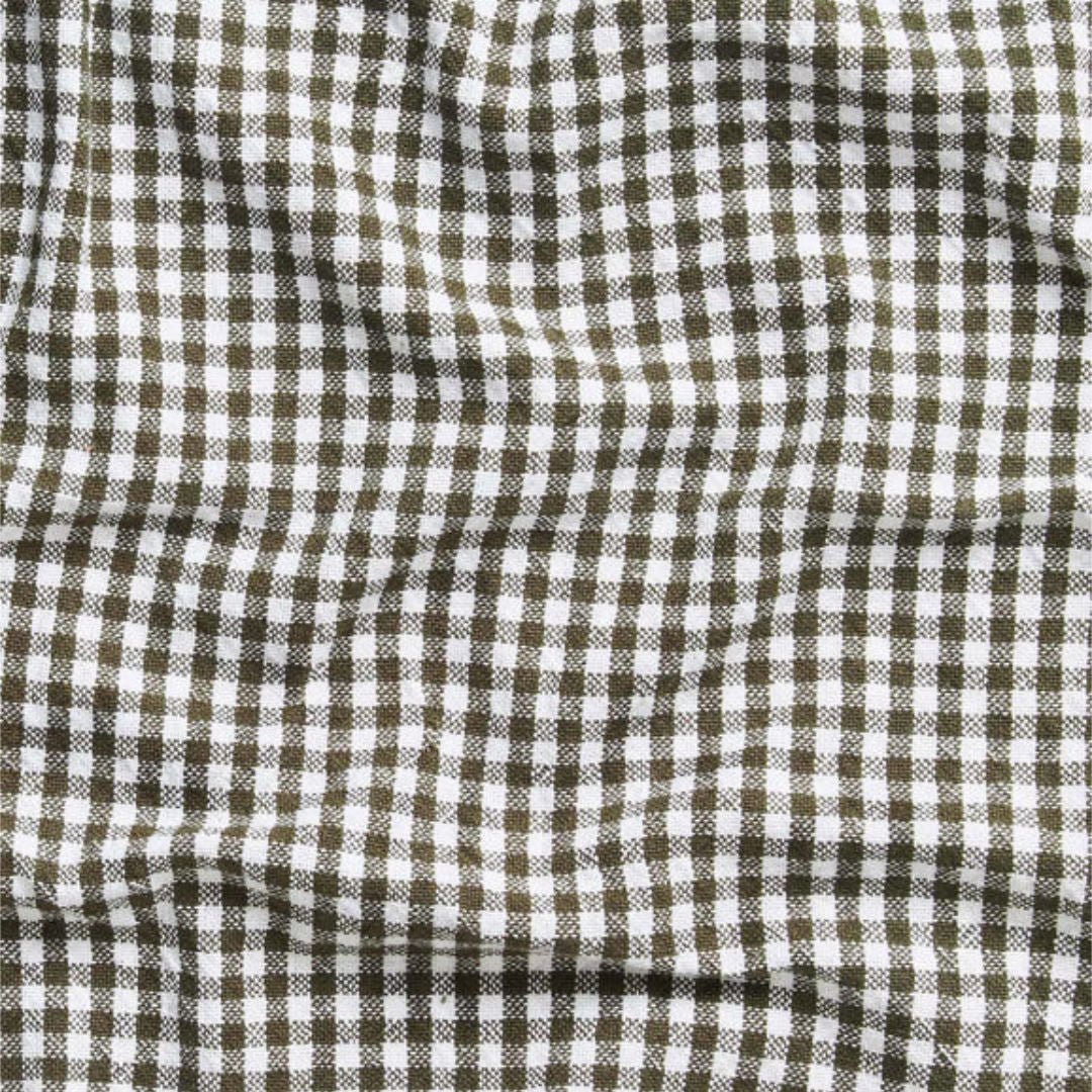 Gingham Washed Cotton Napkin | Olive - Suzie Anderson Home