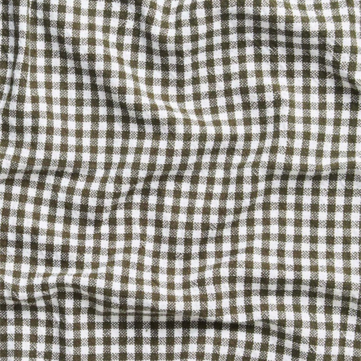 Gingham Washed Cotton Napkin | Olive - Suzie Anderson Home