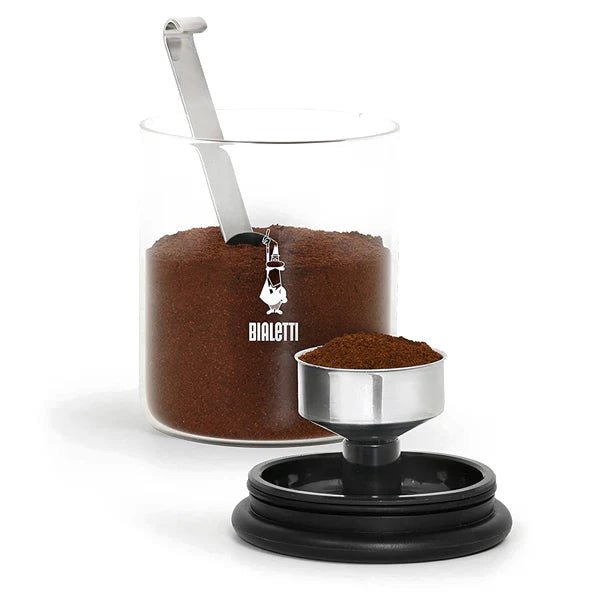 Glass Coffee Jar with Moka Top - Suzie Anderson Home