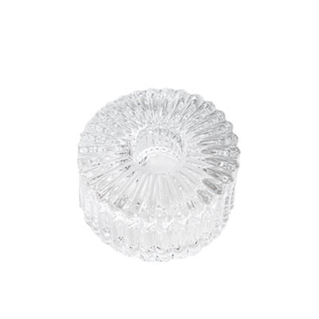 Glass Craft Ripple 2 in 1 Candleholder Clear - Suzie Anderson Home
