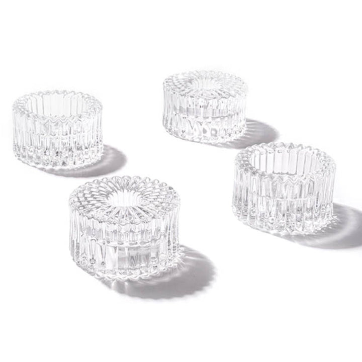 Glass Craft Ripple 2 in 1 Candleholder Clear - Suzie Anderson Home