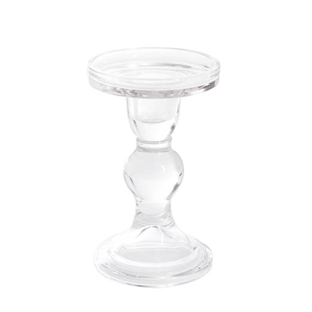 Glass Turned Candle Holder - Suzie Anderson Home