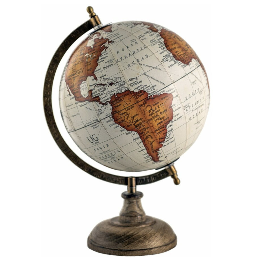 Decorative Globe | Orange | 22x22x37cm-Suzie Anderson Home