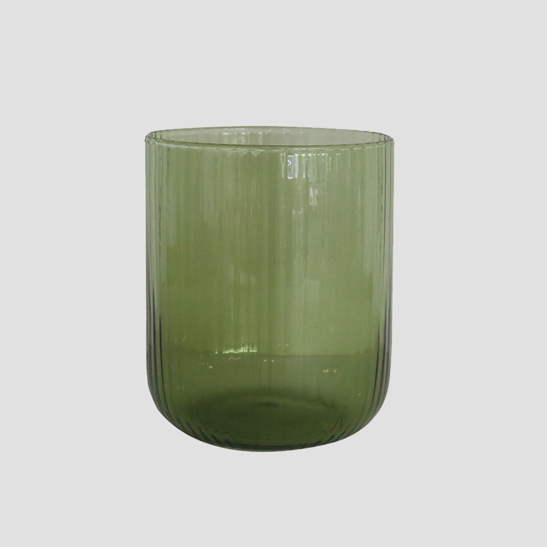 Botanica Green-Tinted Handblown Water Glass