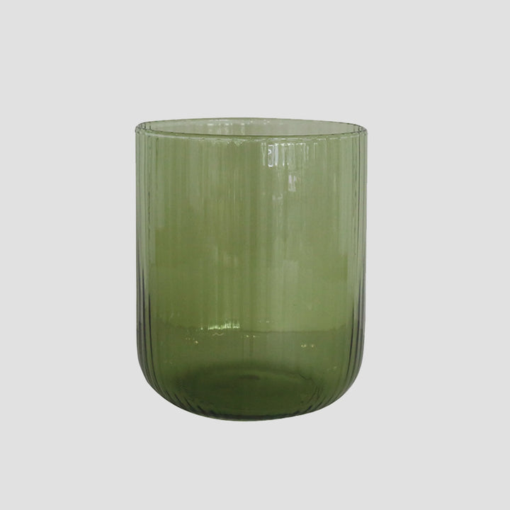 Botanica Green-Tinted Handblown Water Glass