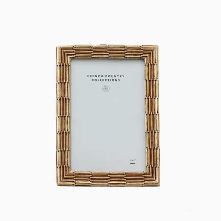 Ridged Champagne Photo Frame